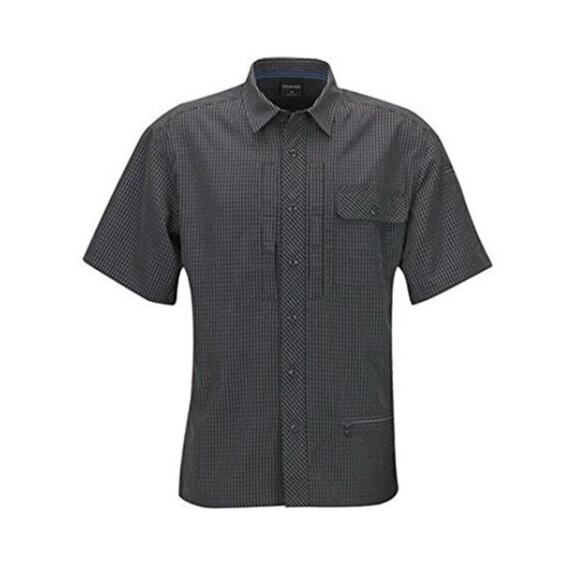 Propper Men Covert Dress Shirt Size M Black Tactical Conceal Carry Short Sleeve - Picture 1 of 8